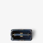 FENDI Peekaboo Mini Dark blue leather bag - Image 3